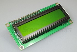 Дисплей LCD1602, 2-строчный, желтый, с I2C модулем